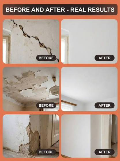 【Suitable for both interior and exterior walls】Elastic Crack-Resistant Wall Repair Paste