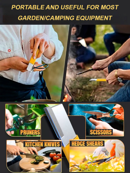 🔥【Saving Dull Knife】Portable titanium steel knife sharpener丨Suitable for any blade, the blade can cut iron like mud after use, and it is as sharp as new⚡