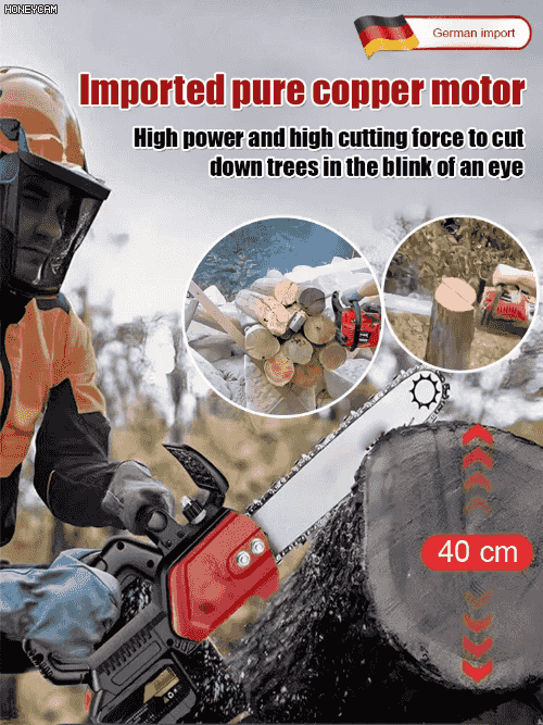 High-power woodworking electric chain saw