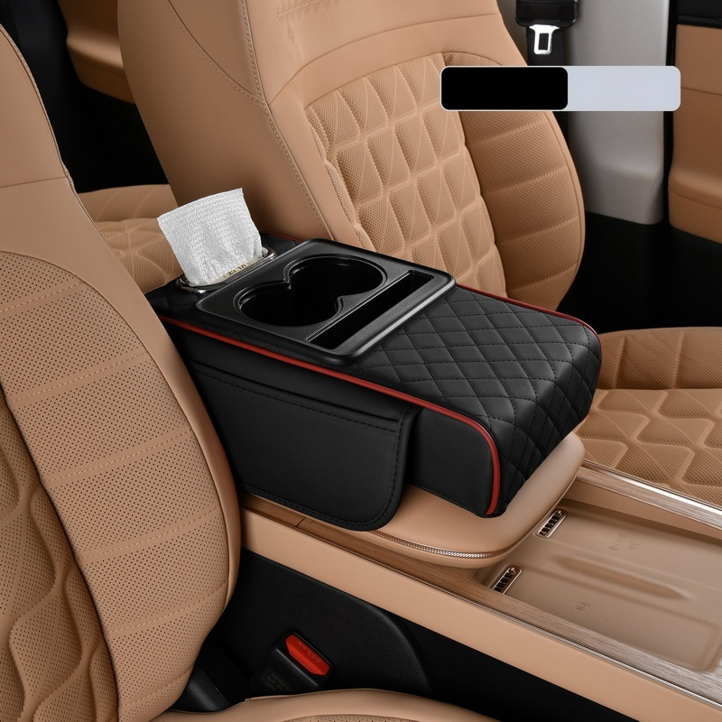 Multifunctional Car Armrest Cushion with Integrated Booster