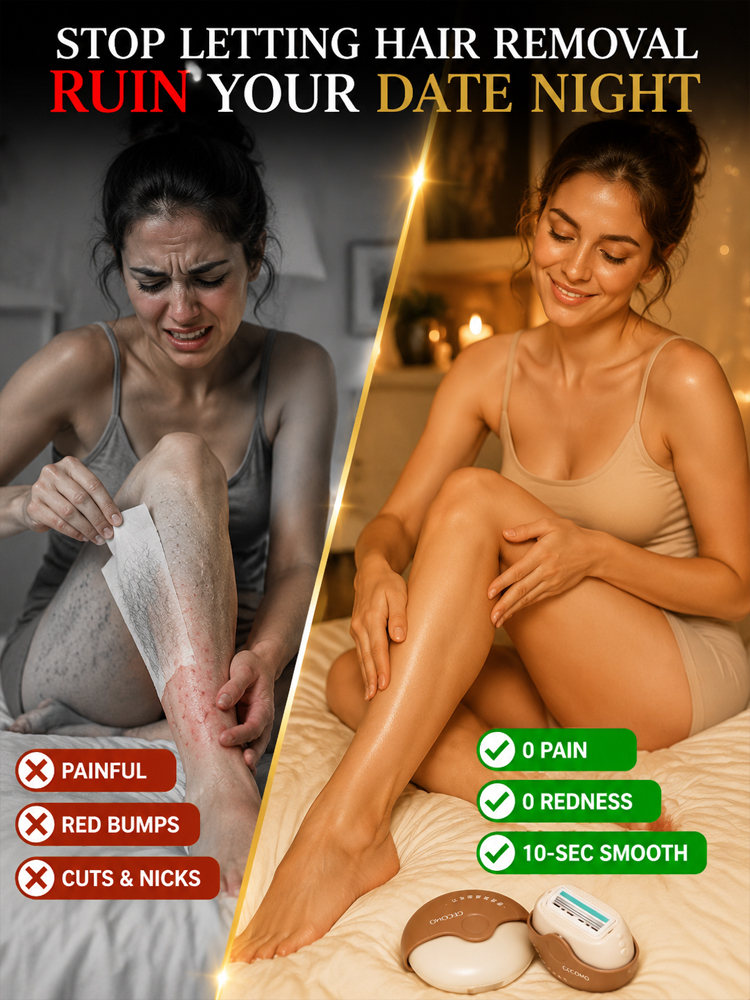 【Suitable for the whole body, wet and dry use】Portable Rotary Electric Hair Removal Device