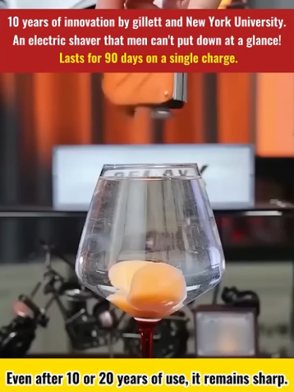 Next-generation portable rotary dual-ring electric shaver.