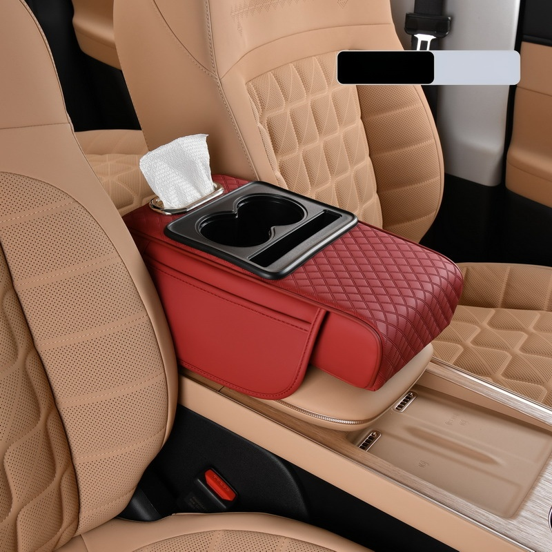 Multifunctional Car Armrest Cushion with Integrated Booster