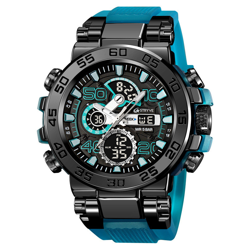 【50-meter water resistance】 Sports waterproof watch