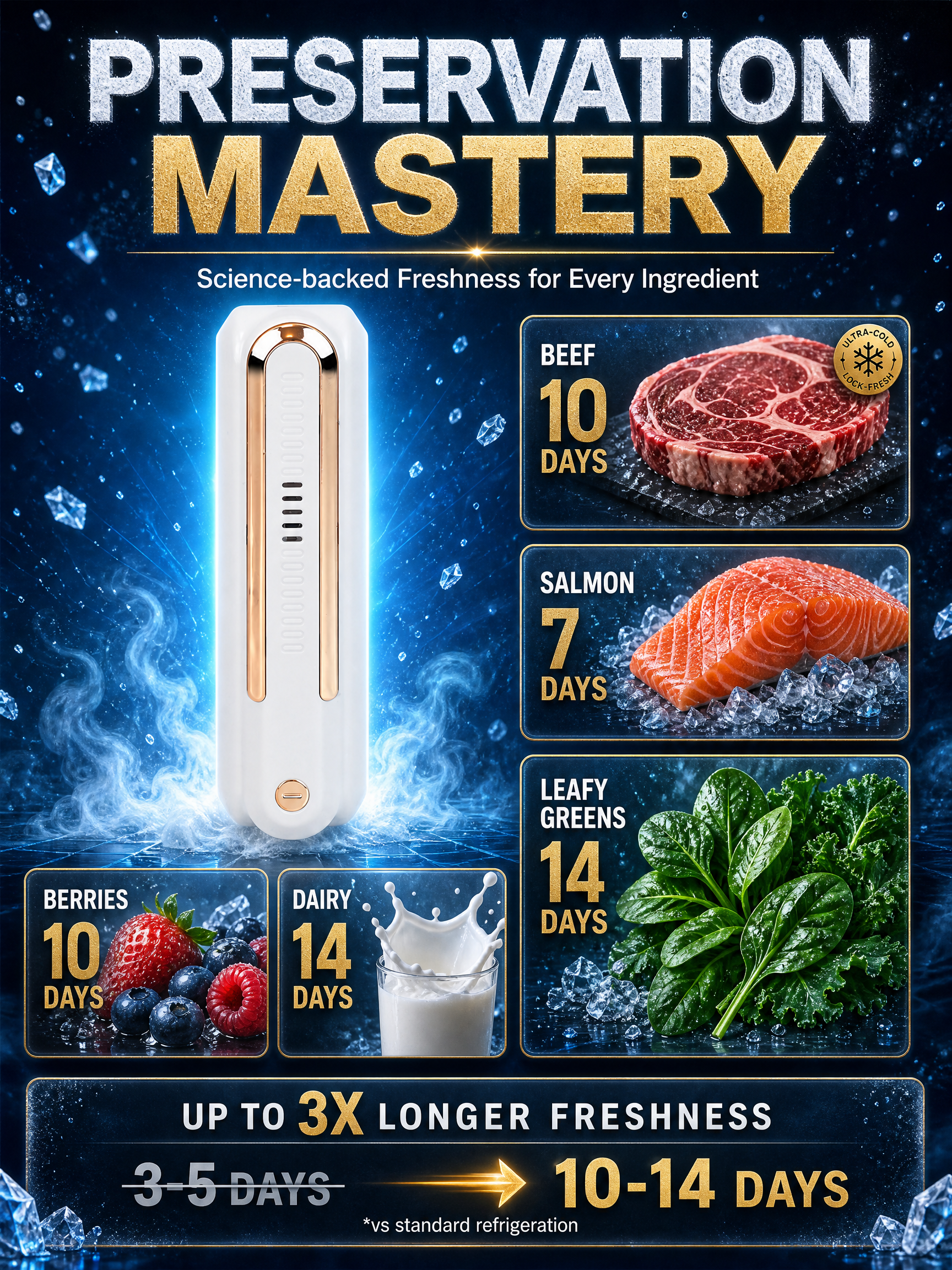 Smart Fridge Freshness Tech | Lock in Flavor & Nutrition — Now 50% OFF