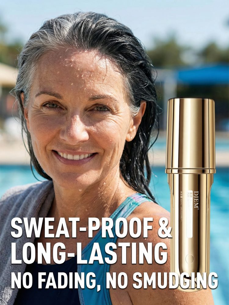 Long-lasting hair coloring stick to cover gray hair