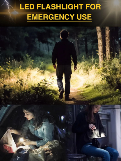 Portable and discreet ⚠️ Self-defense device + LED flashlight in one, easy to use without any training required ✅️