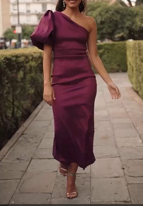 Manga abullonada con un hombro