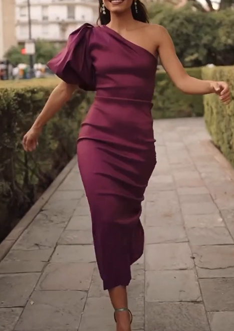 Manga abullonada con un hombro