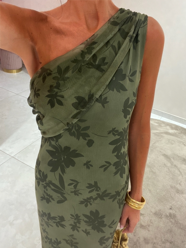 San Román Green Dress
