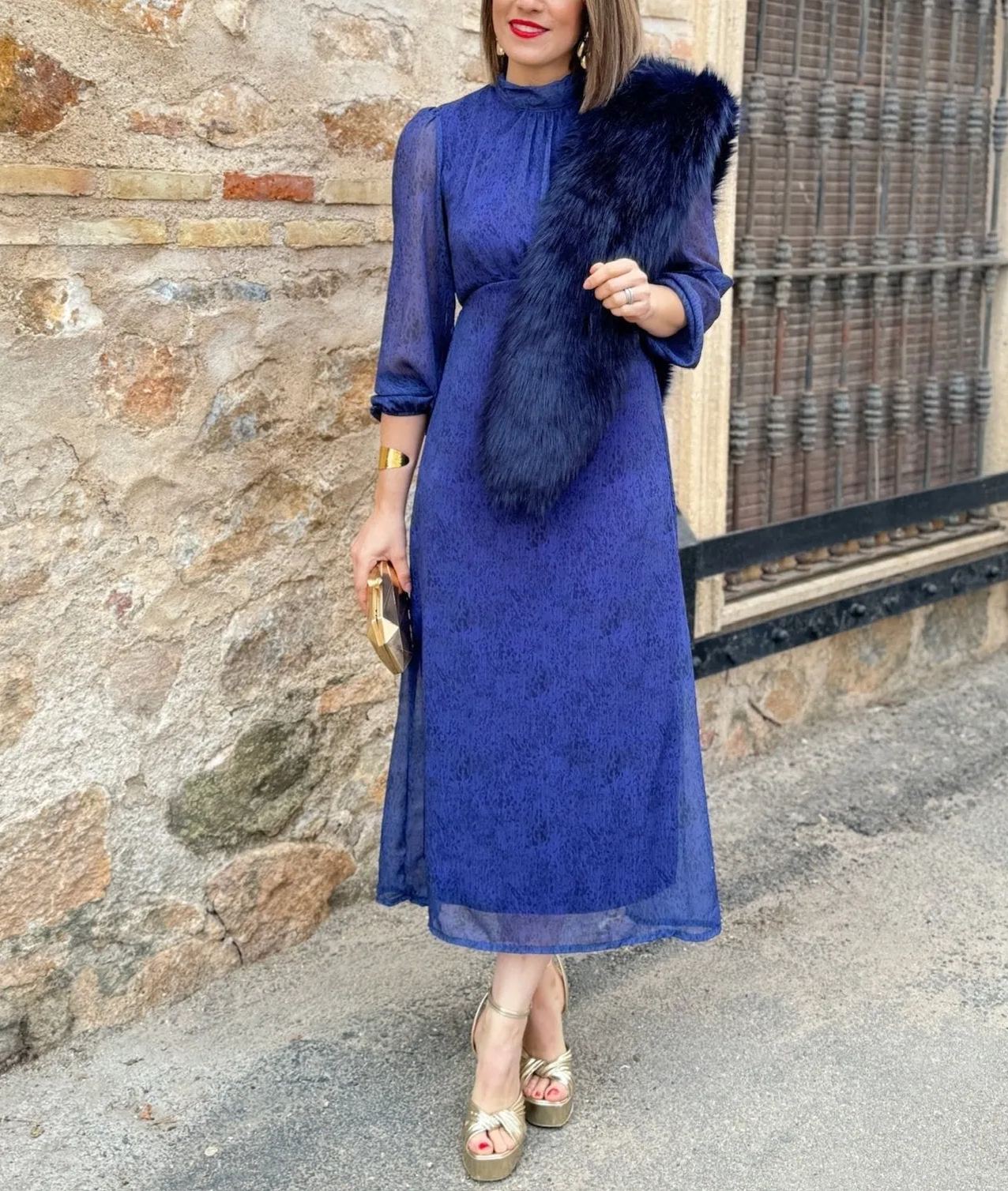 Vestido gasa azul  | Paris