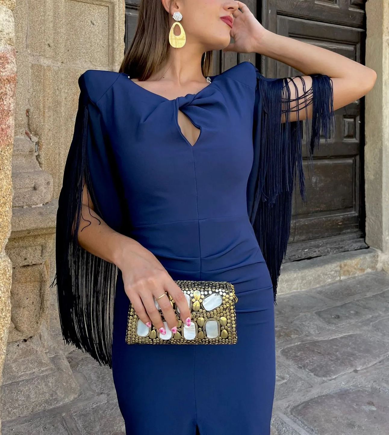 navy Trujillo dress