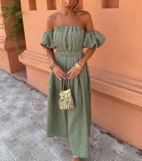 Green Bujo Dress + Sleeves