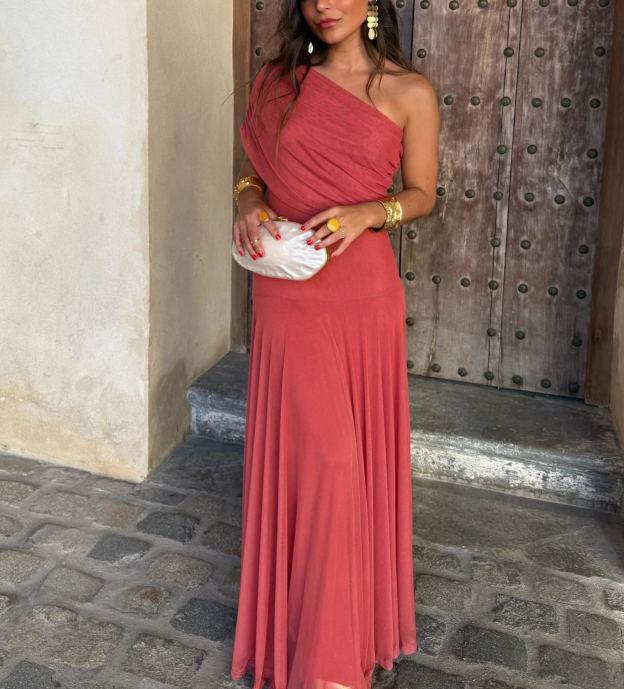 Toledo Dress in Light Terracota