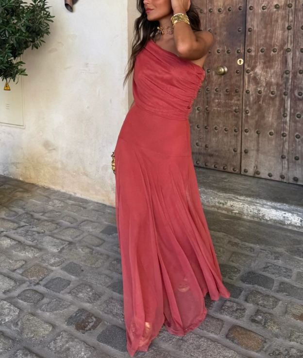 Toledo Dress in Light Terracota