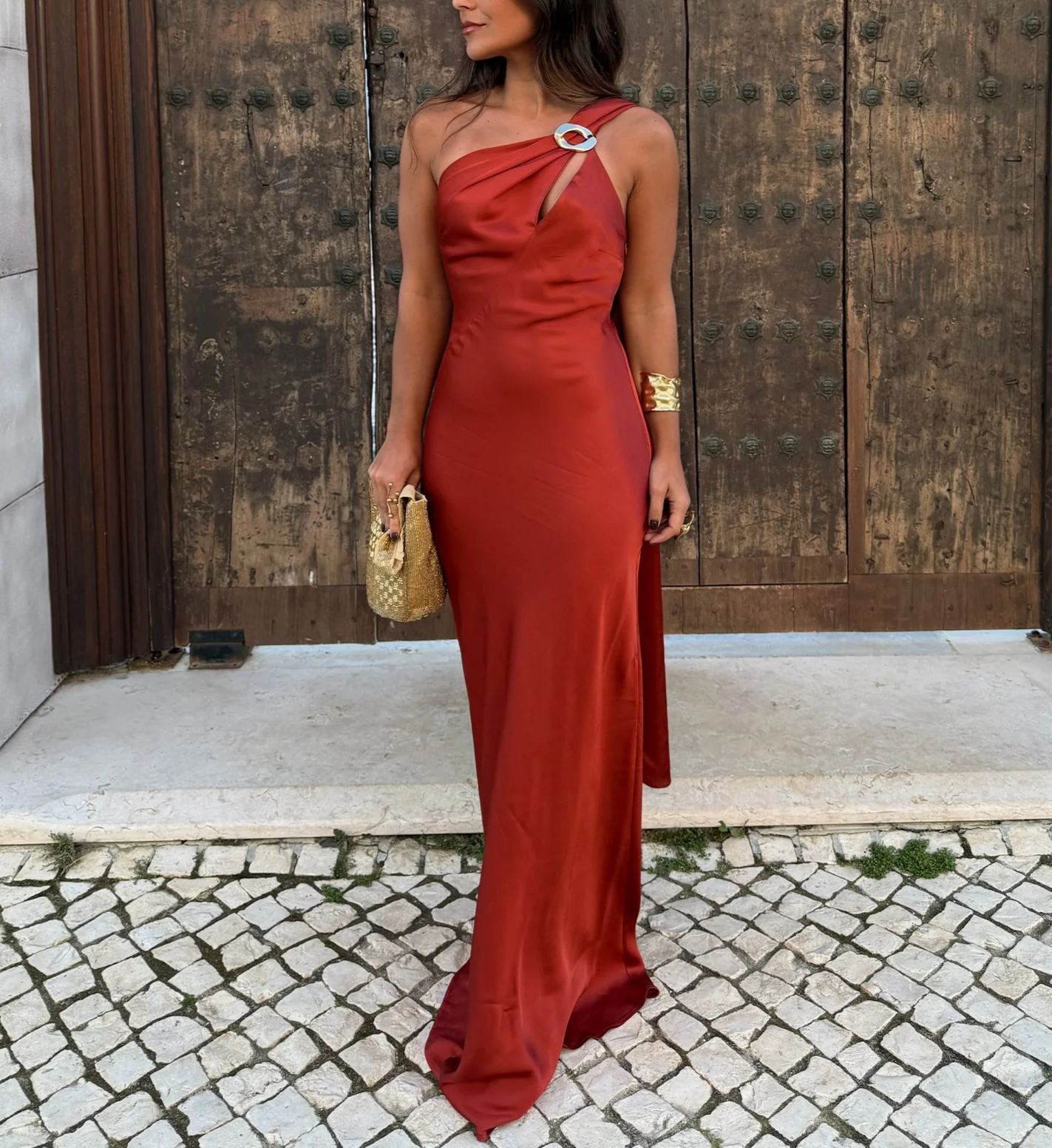 Granada Dress in Terracotta