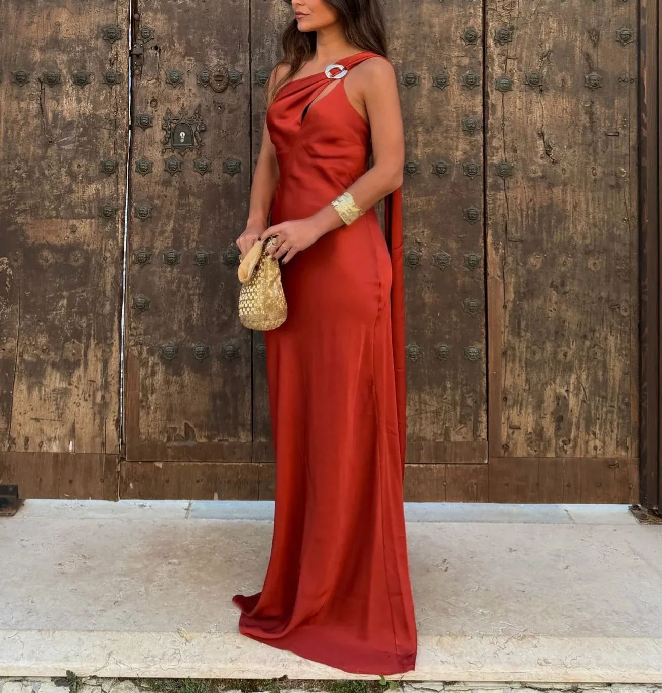 Granada Dress in Terracotta