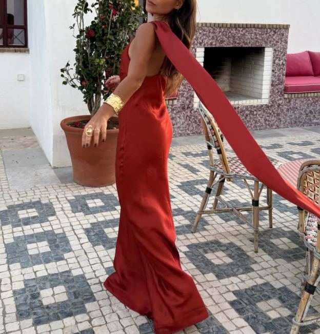 Granada Dress in Terracotta