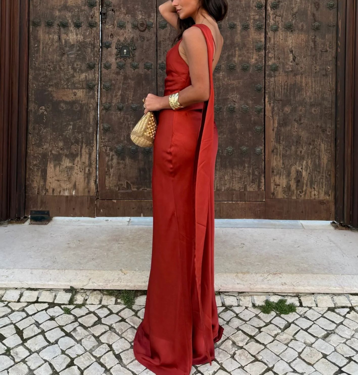 Granada Dress in Terracotta