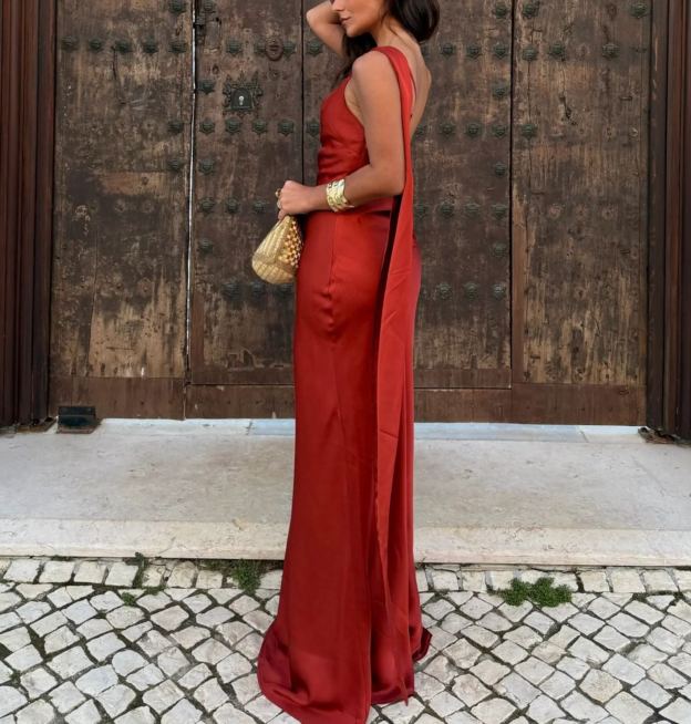 Granada Dress in Terracotta