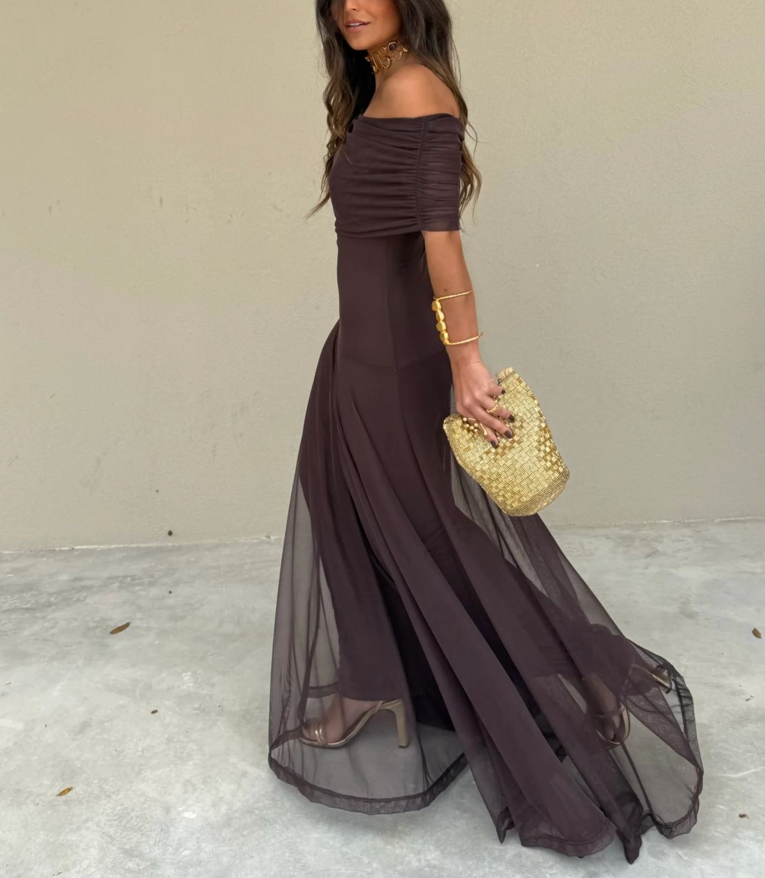 Toledo Dress in Light Terracota