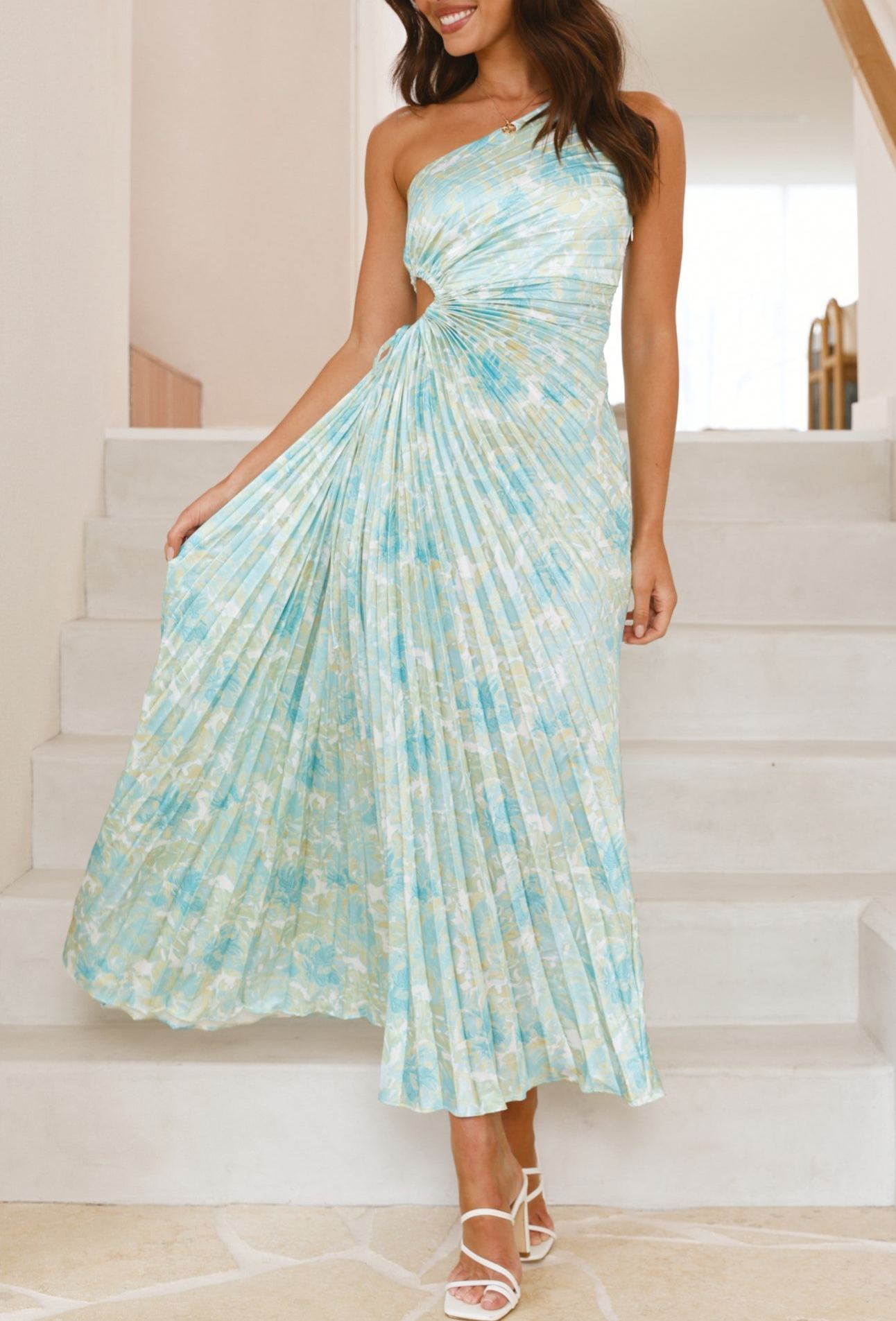Laken Maxi Dress - Green Floral