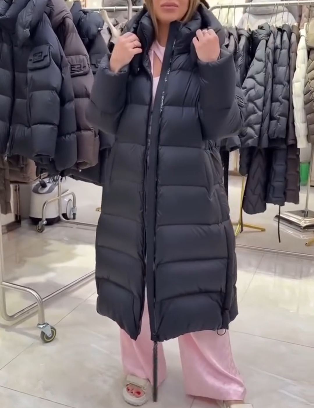 Urban Versatile Black Puffer Coat (3 Length Options)