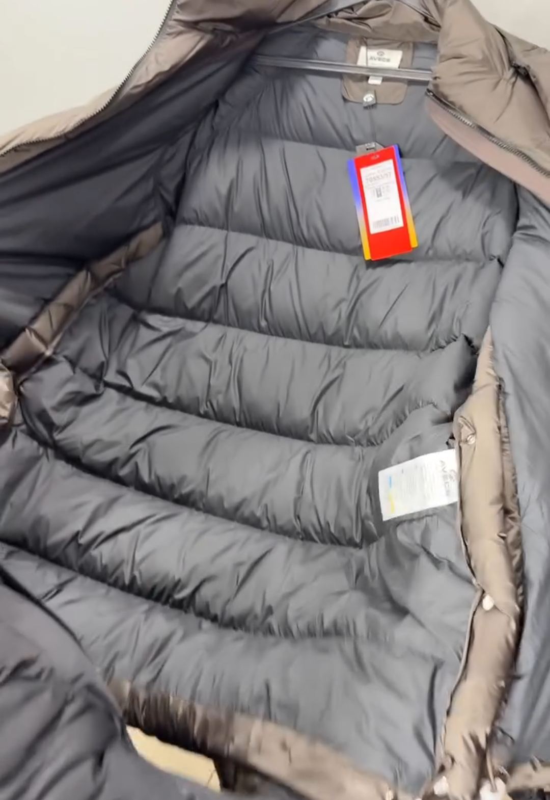 Adjustable-Hem Oversized Down Jacket