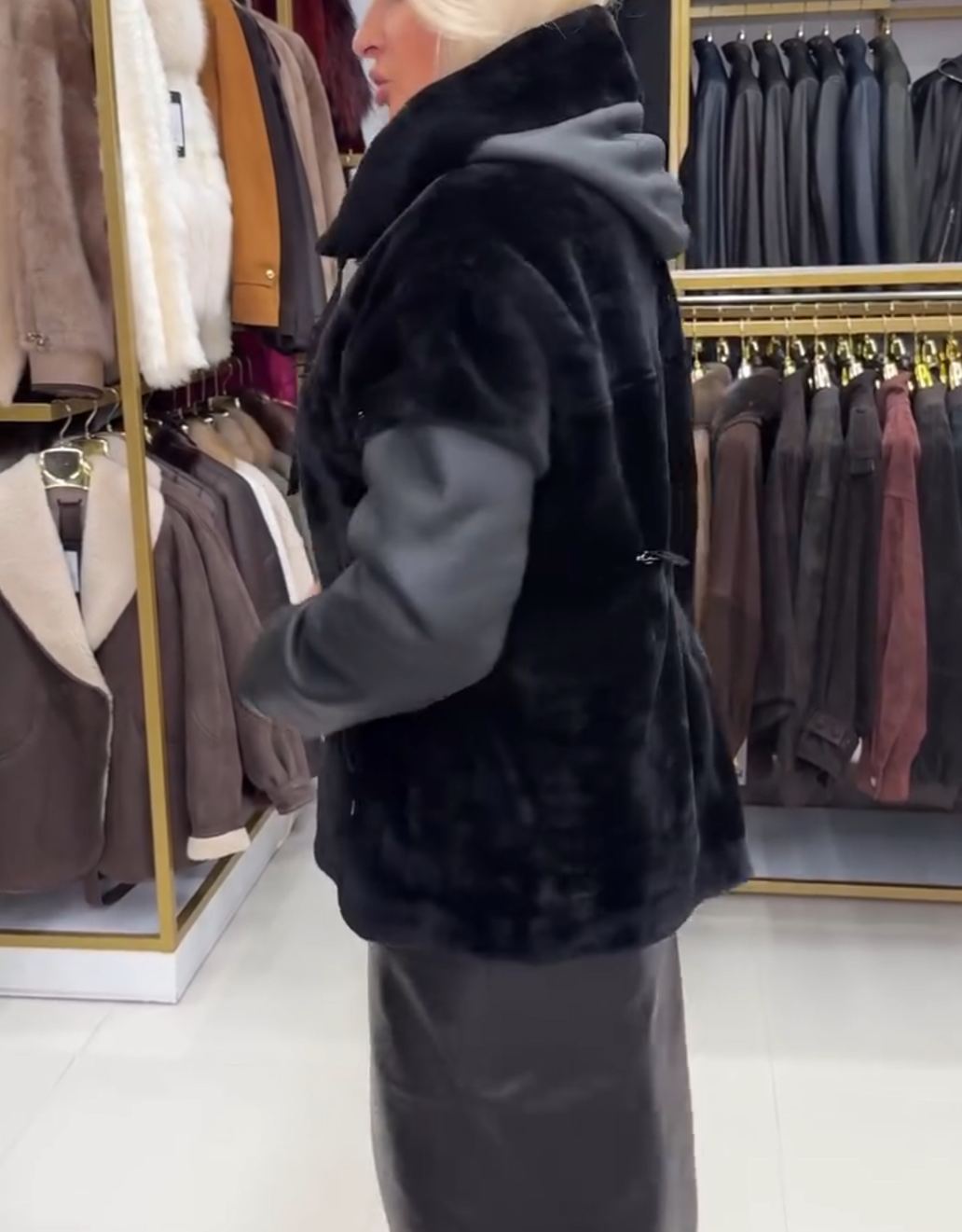 Fashion Black Functional Reversible Jacket