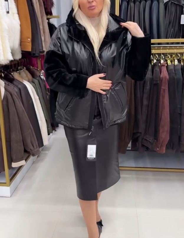 Fashion Black Functional Reversible Jacket