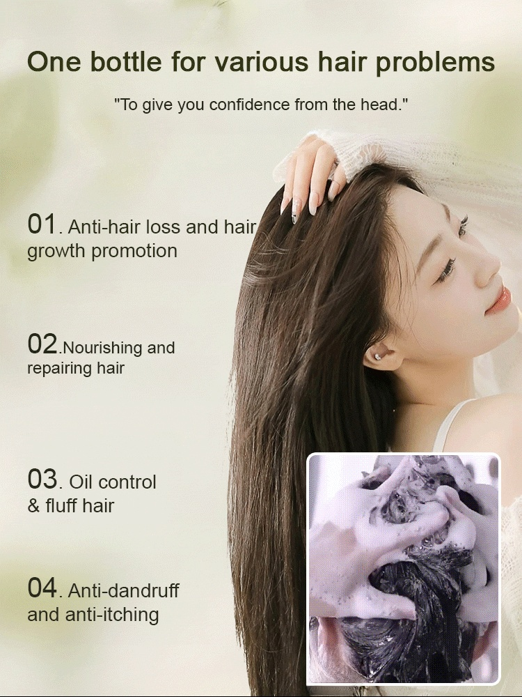 Hot Sale Ginger Plant Extract Anti-Hair Loss Hair Shampoo