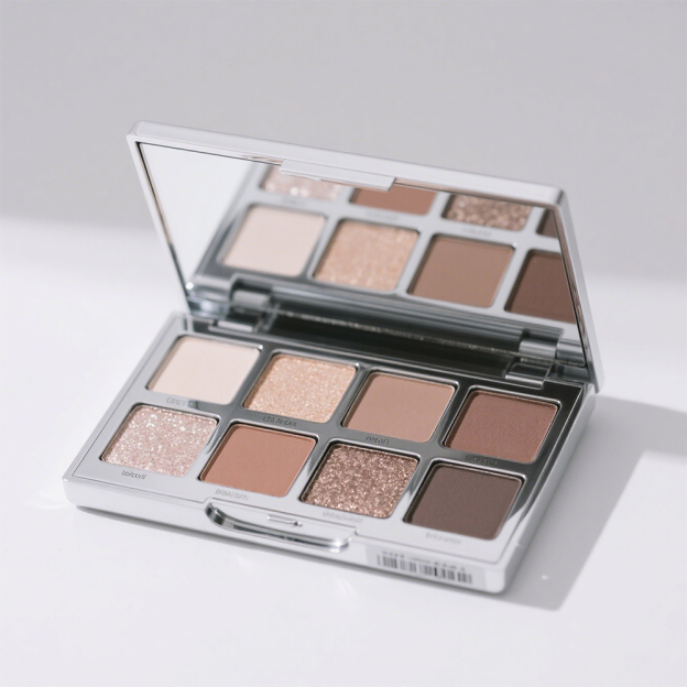 Earth-toned eyeshadow palette