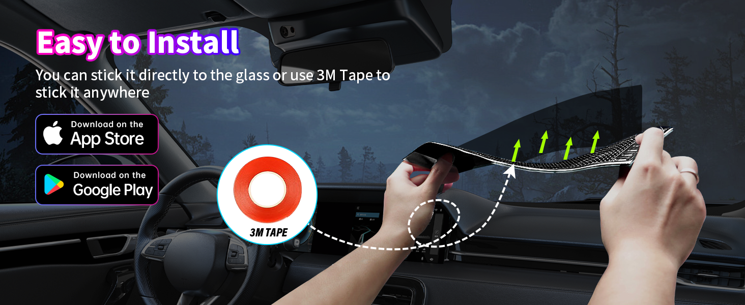 led eyes for truck windshield