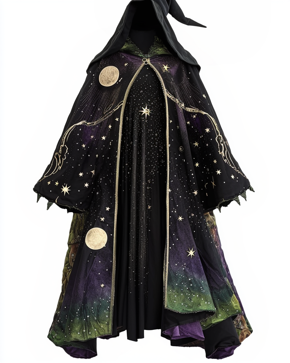 The moon and The stars long wizard cape 779f