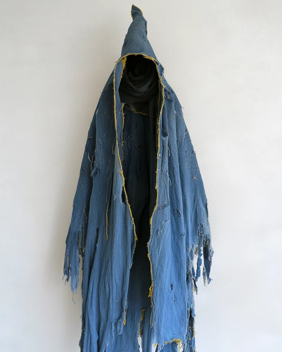 Solid color tassel cape 02ba