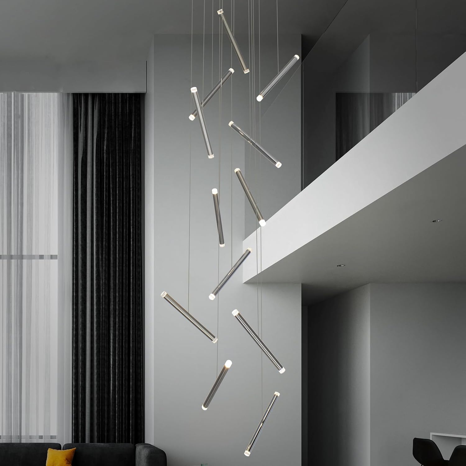 12-Light Modern LED Chandelier
