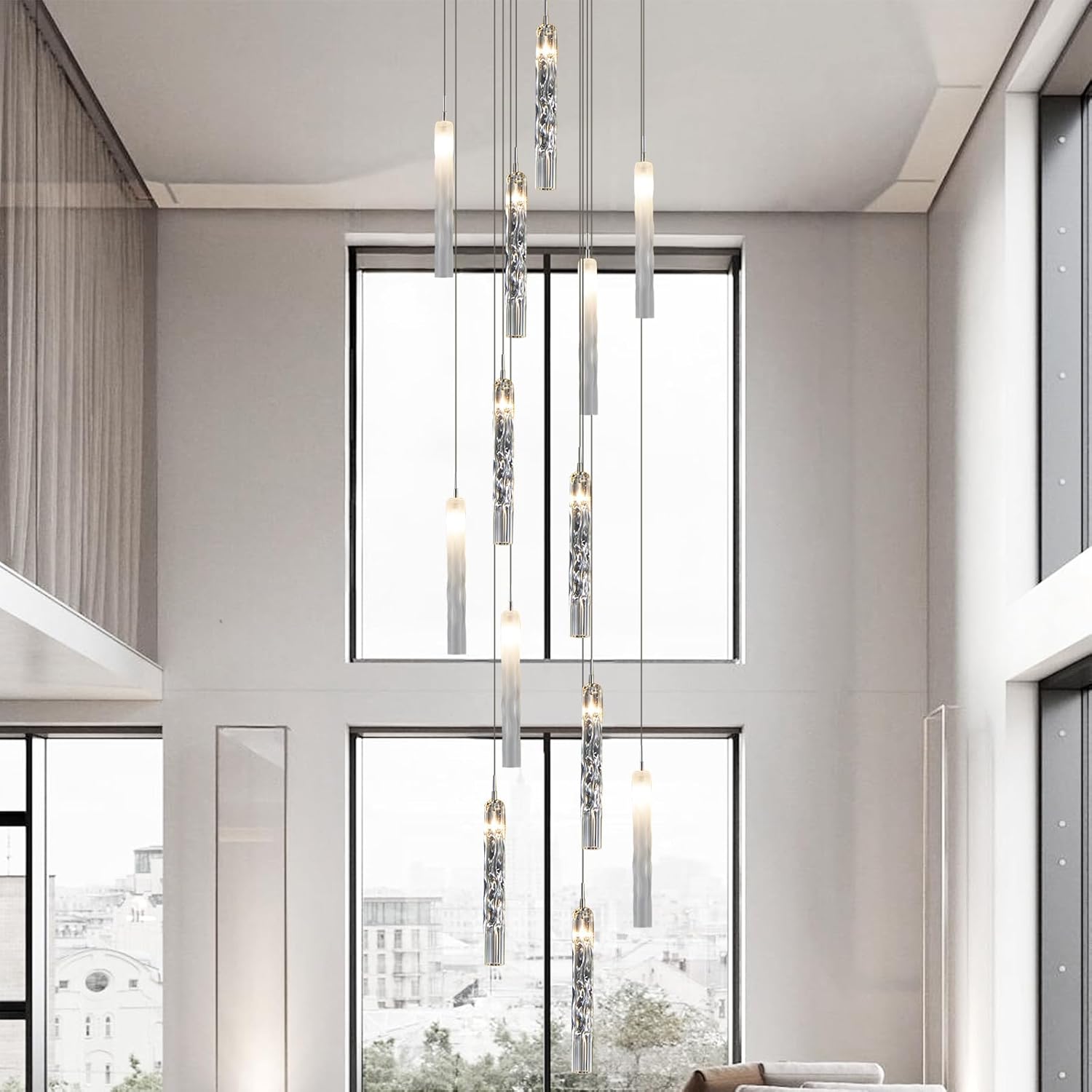 13-Light Staircase Chandelier