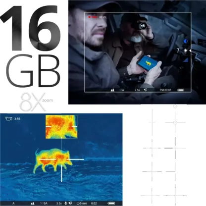 Prémium termokamera távmérővel és videórögzítéssel