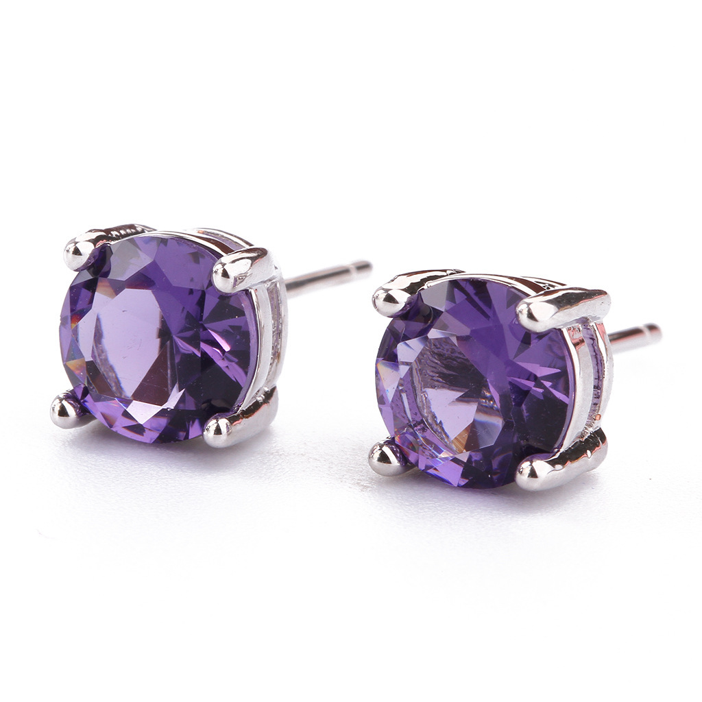 Unisex Natural Multicolored Gemstone Crystal Earrings: Balance Energy