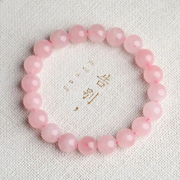 NatureQi Enchanting Rose Quartz Love Bracelet - Ignite & Draw Love