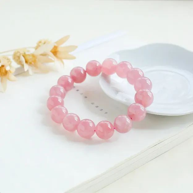 NatureQi Enchanting Rose Quartz Love Bracelet - Ignite & Draw Love