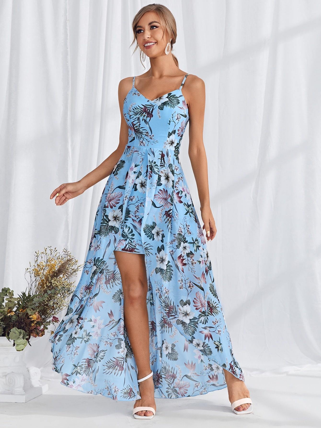 Leely Women's Elegant Sweetheart Cloak Sleeve Lace A-Line Dress