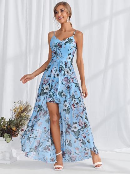 Leely Women's Elegant Sweetheart Cloak Sleeve Lace A-Line Dress