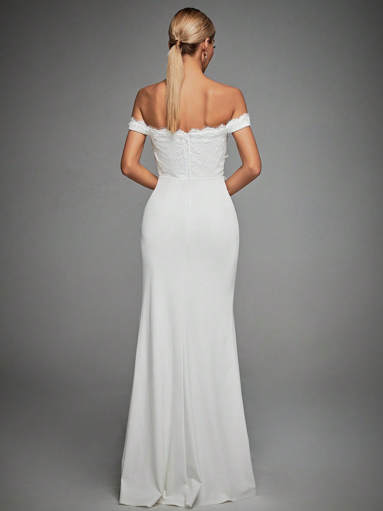 Leely Women's Elegant Off the Shoulder Mermaid Dress