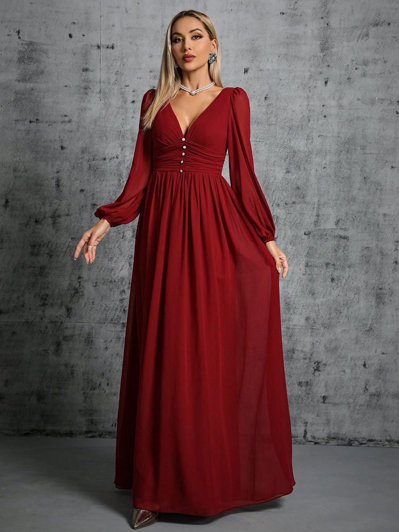 Leely Women's Elegant Sweetheart Cloak Sleeve Lace A-Line Dress