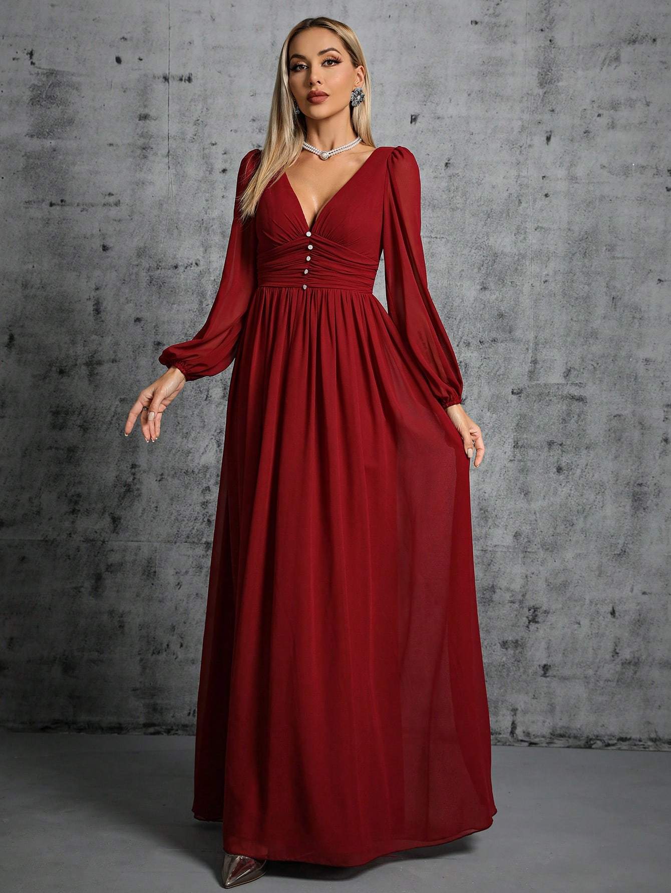 Leely Women's Elegant Sweetheart Cloak Sleeve Lace A-Line Dress