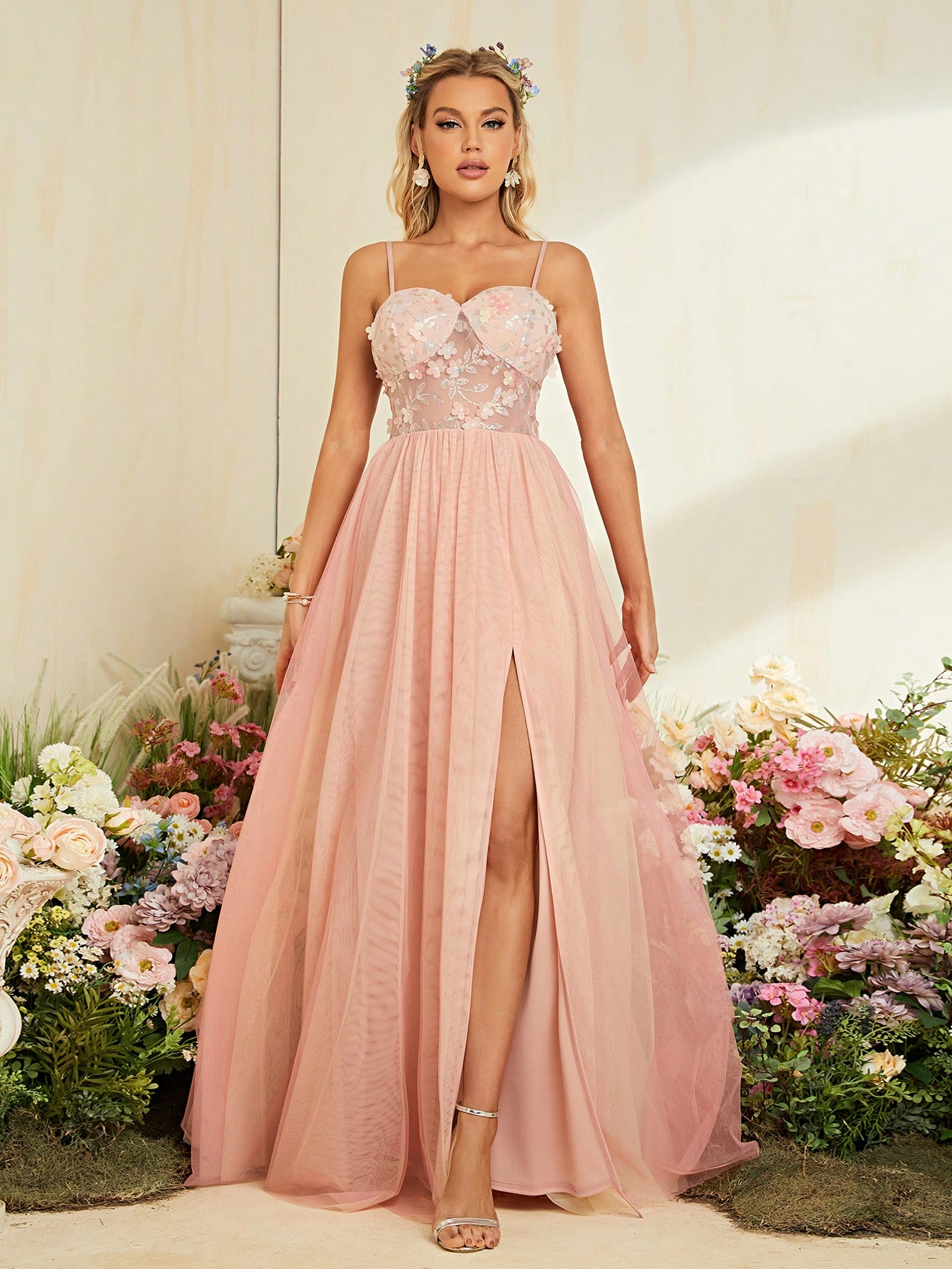 Leely Women's Elegant Spaghetti Straps Graduation & Prom Dresses