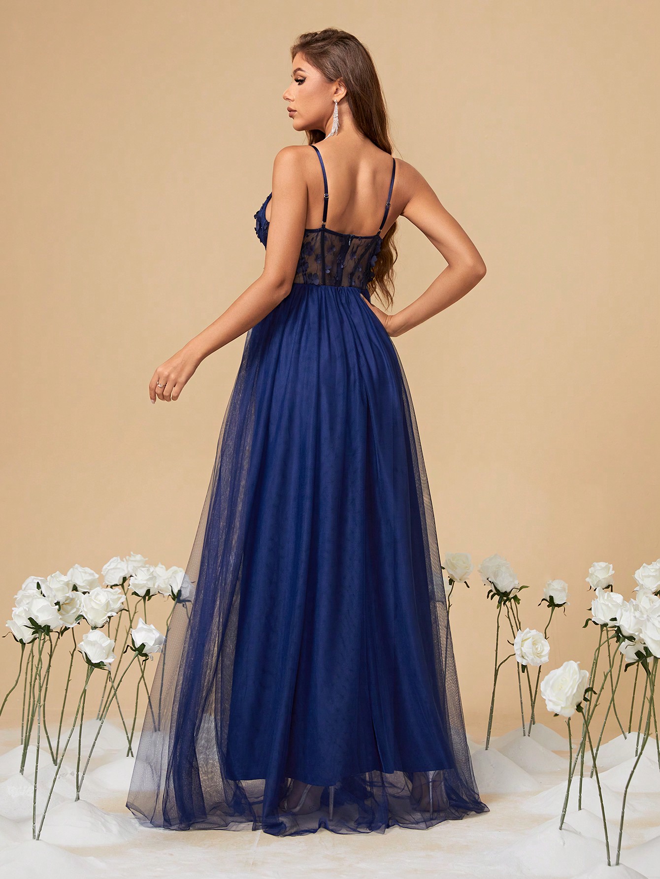 Leely Elegant V Neck Sleeveless A-line Party Dress