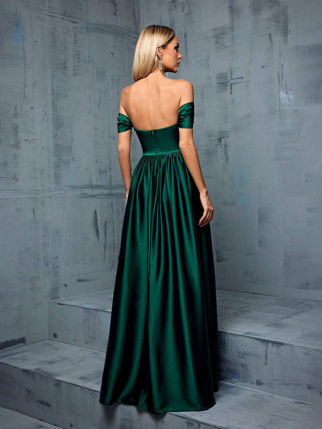 Leely Women's Elegant Off The Shoulder Sleeveless Party Dress