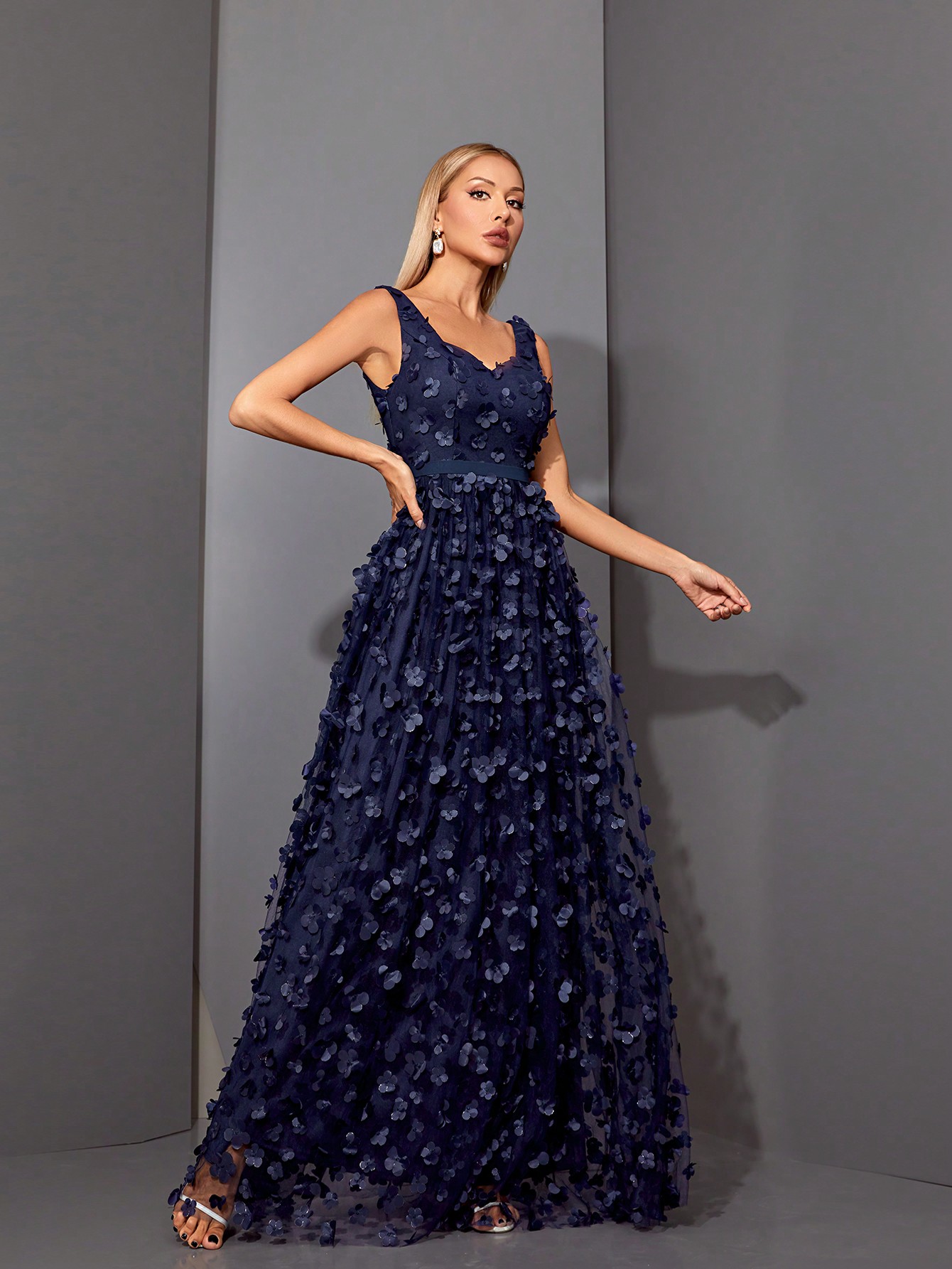 Leely Elegant Sweetheart Sleeveless Tulle Party Dress